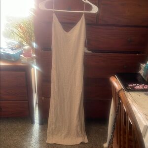 Elegant Cream Slip Dress